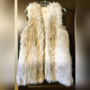 H&M XS Faux Fur Vest